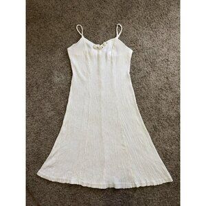 VINTAGE Bodycon Slip Dress Stretchy Flowers Coquette Cottagecore Y2k Boho 16W